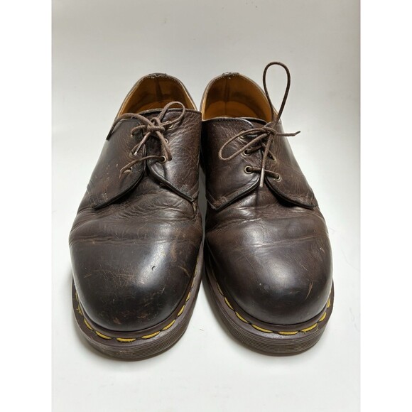 VINTAGE Doc Martens Oxford Shoes Made in England Leather Mens 11 Brown Oxford main image 7